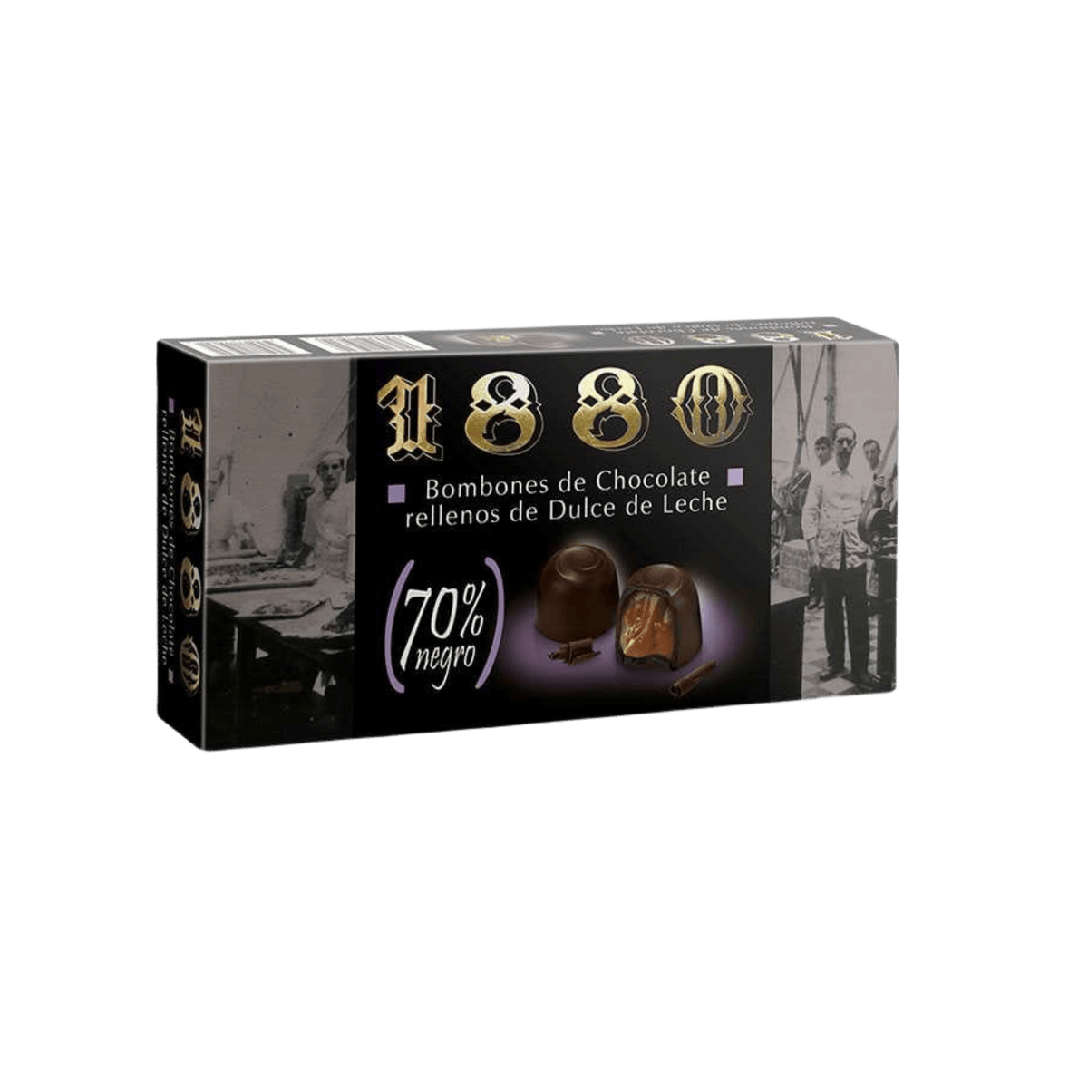 Dark Chocolate Bonbons Filled with Caramel by 1880 – Deliberico
