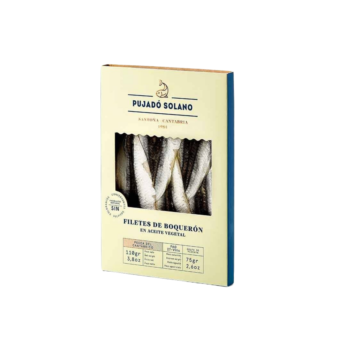 White Cantabrian Anchovies marinated with vinegar by Pujado Solano