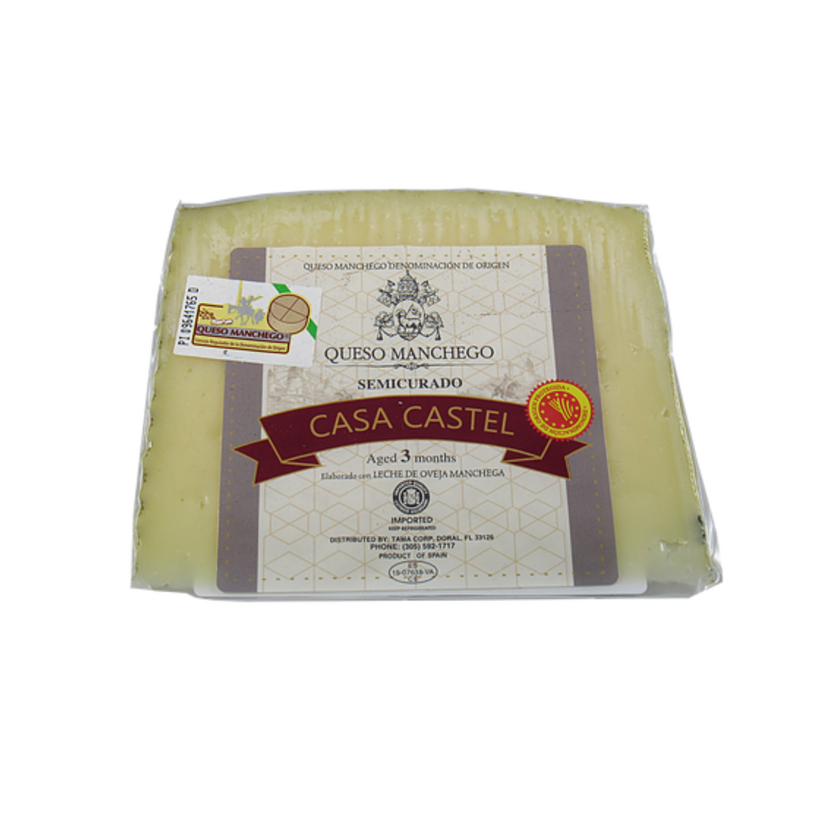 Manchego Cheese wedge by Casa Castel Deliberico