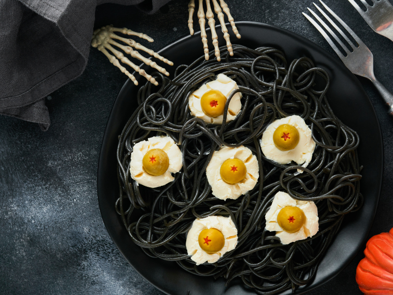 Spooky Black Spaghetti