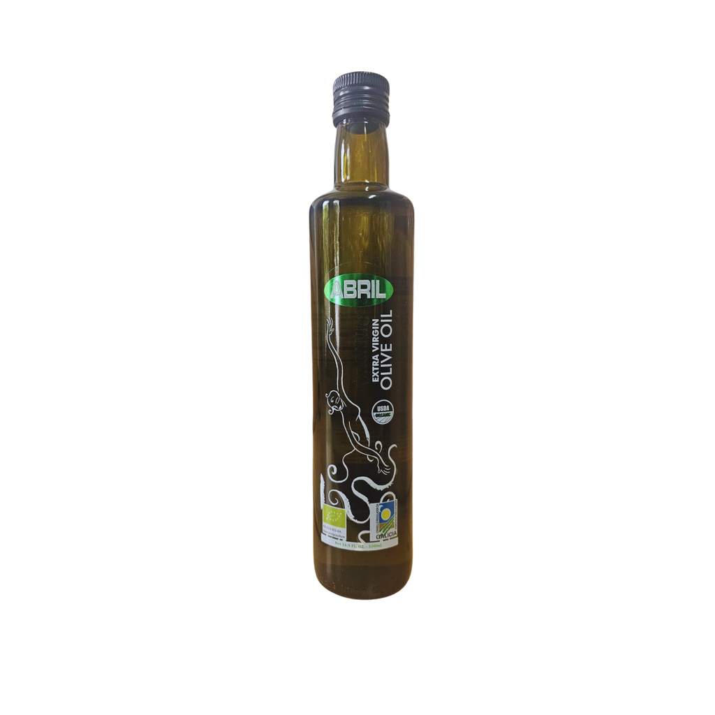 Organic Extra Virgin Olive Oil by Abril 50ml front of the bottle