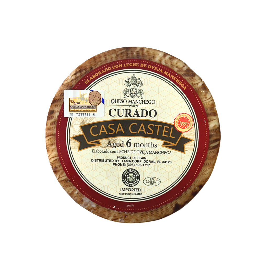 Manchego Aged Cheese by Casa Castel wheel