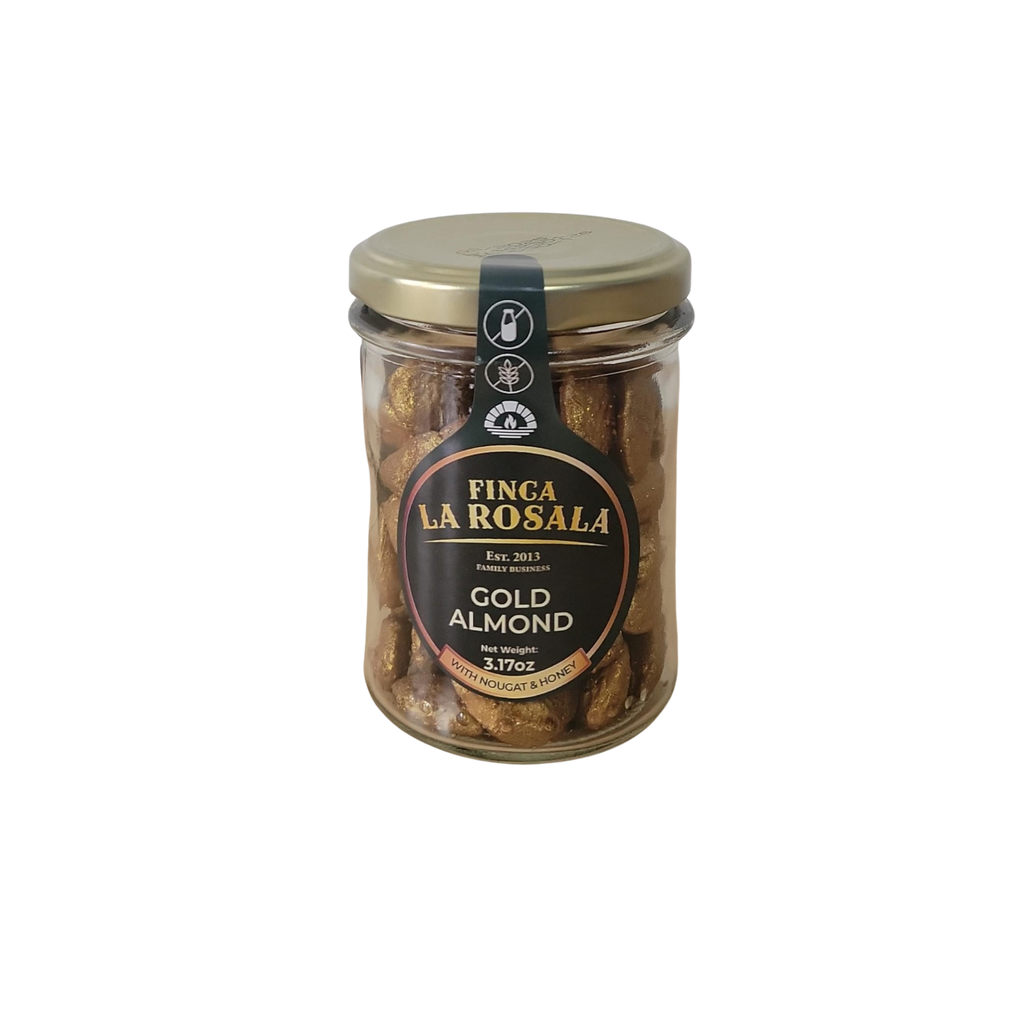 Gold Almond by Finca La Rosala with nougat and honey 90gr glass jar
