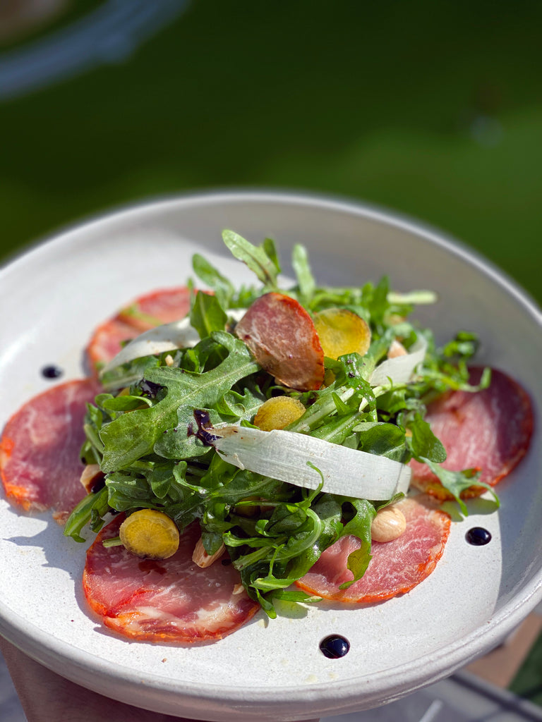 Loin Carpaccio Salad by Fermin