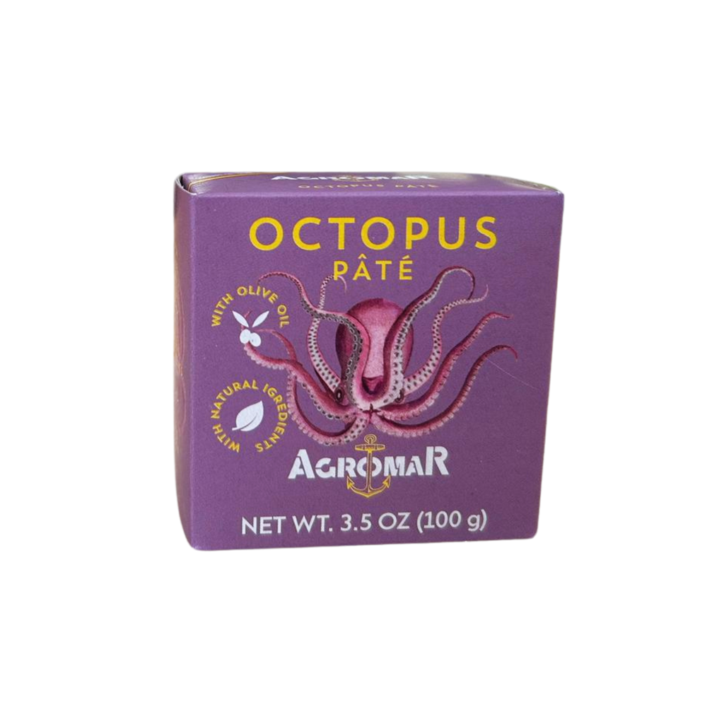 Octopus Pate front lilah box with an image of an octopus by Agromar