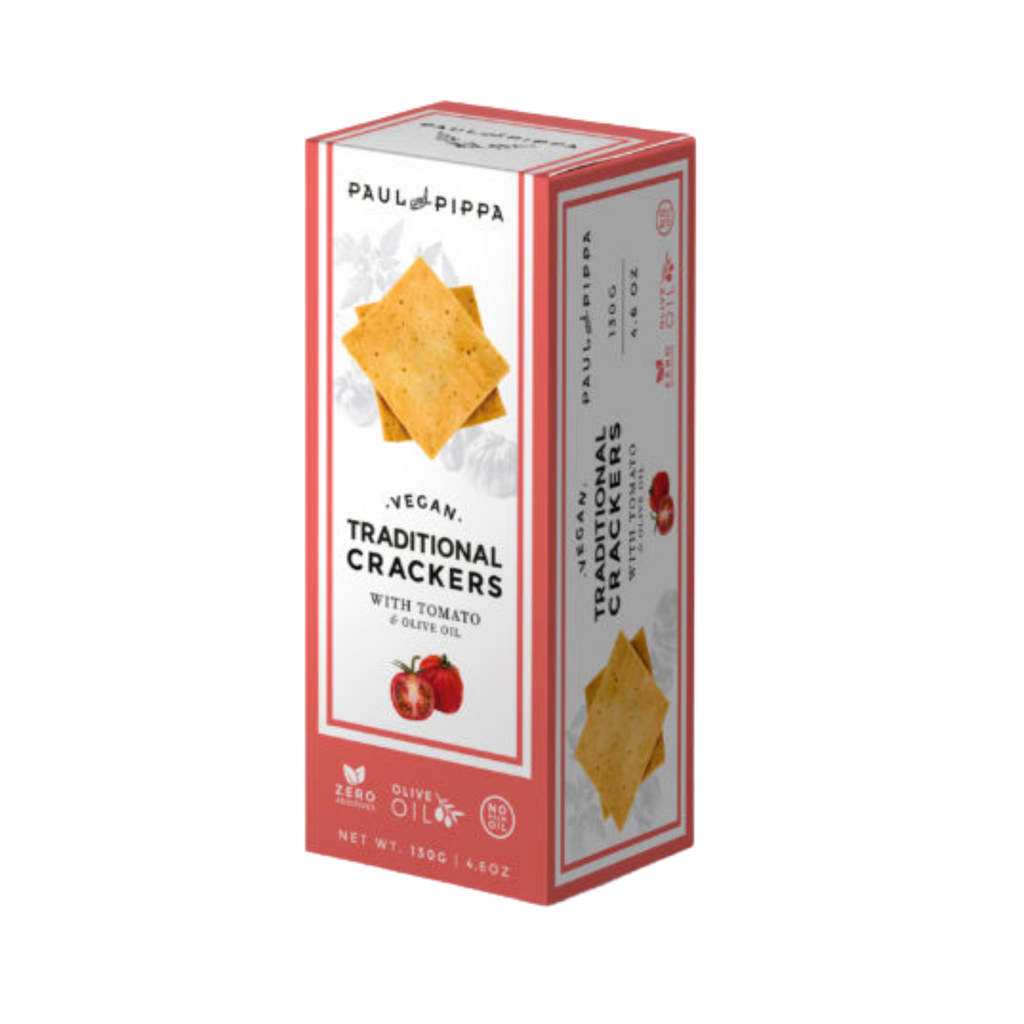 Tomato Vegan Crackers by Paul & Pippa