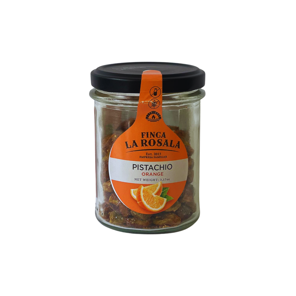 Pistachio Orange Finca La Rosala glass jar 3oz