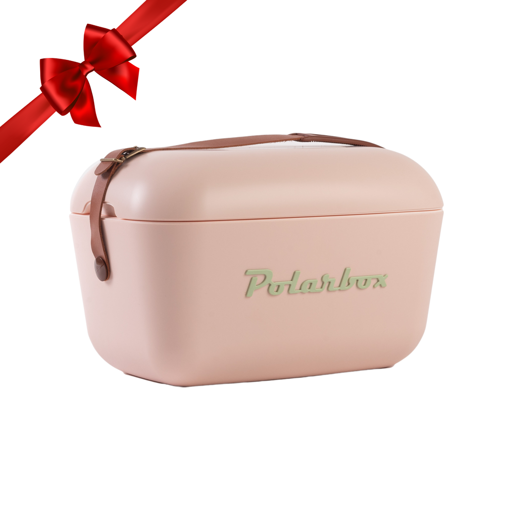 Polarbox classic retro cooler nude and olive