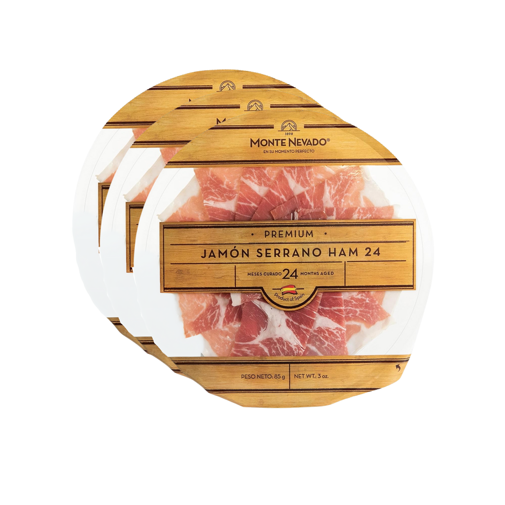 3 pack Serrano Ham Monte Nevado Plate 3oz