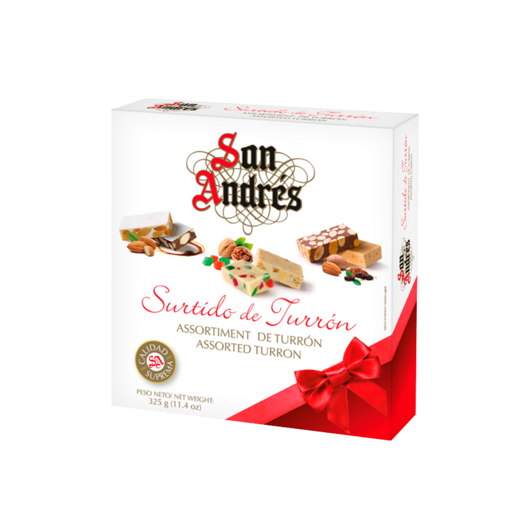 San Andrés Assorted Turrón Nougat Christmas package 