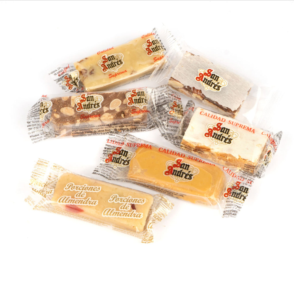 San Andrés assorted Turrón Nougat individually wrapped 