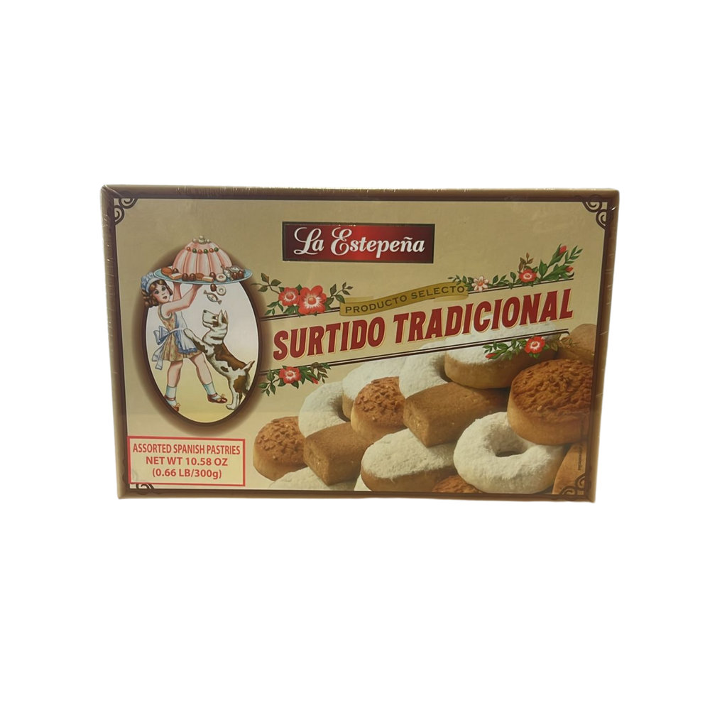 Assorted Spanish pastries La estepena Surtido tradicional classic box 