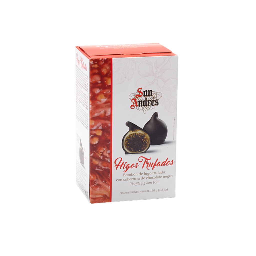 Box of San Andres Trufados figs on a transparent background